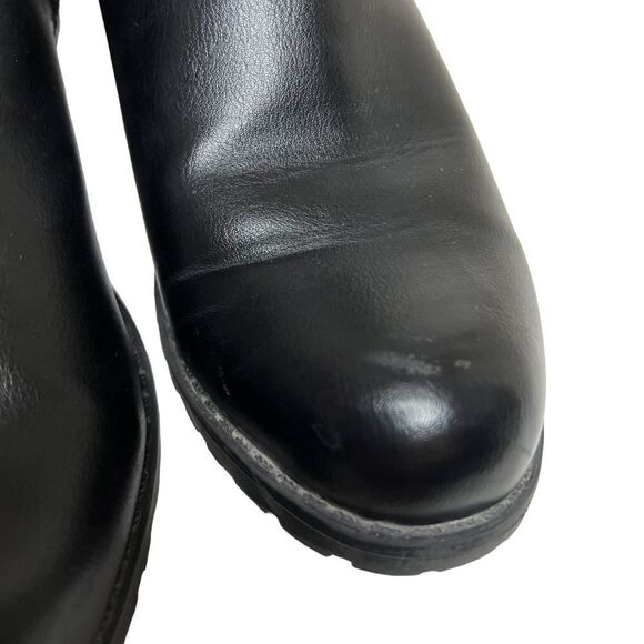 Style and Co black and brown faux fur booties women’s size 6M - Picture 5 of 6